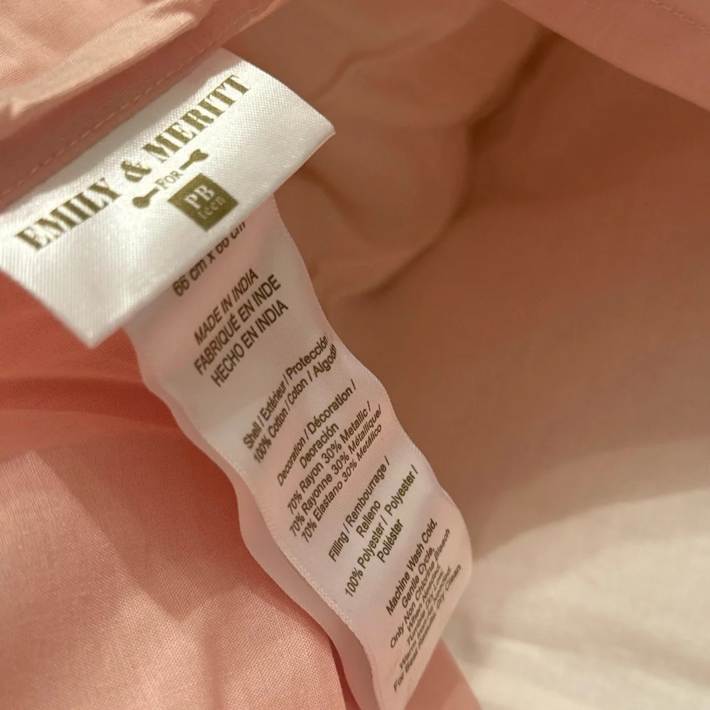 Pottery Barn Teen + EMILY & MERRITT, Gold Dot  ~ Euro  Sham